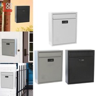 [Shiwaki3] Wall Mount Mailbox Lockable Postbox Post Letter Newspaper Letter Box Mail Box for Gate Ou