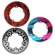 BOLANY Round Chainring Aluminum alloy Chainring Cycling Crankset Star Disc 130mmBCD 56T Single Disc Plate Folding Bike Crankset