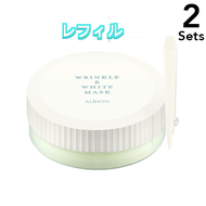【2入組】ALBION 奧爾濱 抗皺美白面膜 補充包 60片入（54ml）
