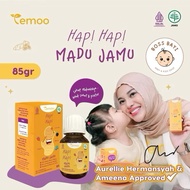 TEMOO Hap Hap Honey Jamu Temulawak & Eel Tie to Increase Children's Appetite 85gr | 185gr