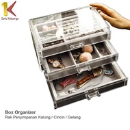 SK K21 Jewelry Rack 3 Drawers Jewelry Storage Box Necklace Ring Bracelet Non