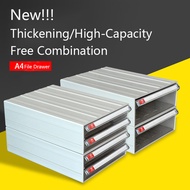 A4 Office File PartsTools Accessories Desktop Storage Box Organizing Drawer Stackable Plastic Combi