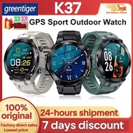 GPS Smart Watch Men 480mAh Heart Rate Monitor Blood Pressure Oxygen IP68 Waterproof Outdoor Timer Sport SmartwatchK37