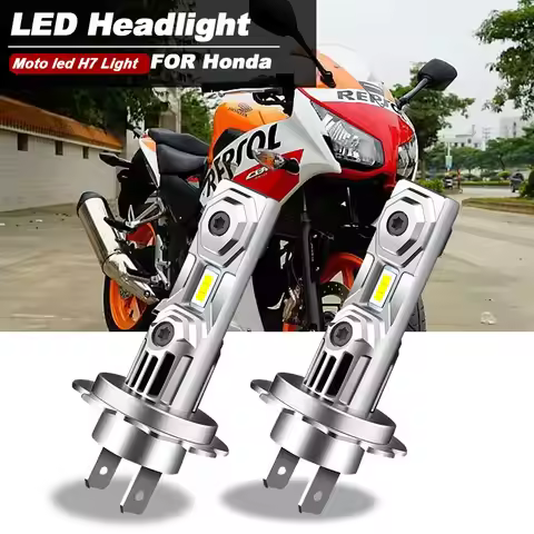 Motorcycle 60W White 12000lm H7 LED Headlight Bulbs For Honda CBR300R 2015 2016 2017 2018 2019 2020 