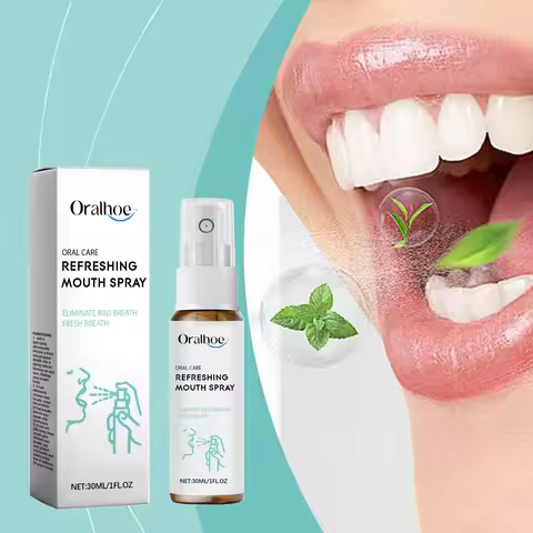 Breath Freshener Spray Remove Bad Breath Long Lasting Fresh Portable Mouthwash Oral Health Care Mint