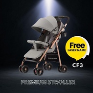 【Laser Name】Child & Folks Premium Easy Fold One Hand Fold 2 Way New Born Travel Light Weight Cabin S