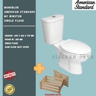 KLOSET DUDUK AMERICAN STANDARD MY WINSTON SINGLE FLUSH / MONOBLOK AMERICAN STANDARD TOILET DUDUK