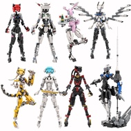 Angel Machine Girl Mecha Mobile Girl Robot Model Building Block Assembling Toy Girl 8-12 Years Old 6