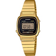 Casio Digital นาฬิกาข้อมือผู้หญิง สีทอง สายสแตนเลส รุ่น LA670WGA ของแท้ประกันศูนย์ CMG