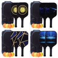 Full Set Pickleball Paddles Fiberglass Pickleball Set Pickleball Rackets EVA Paddles Bag