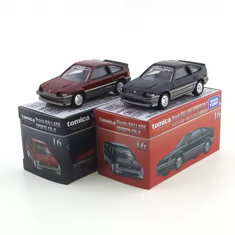 Tomica Premium 16 Honda Ballade Sports CR-X Kids Toys Motor Vehicle Diecast Metal Model 1:64