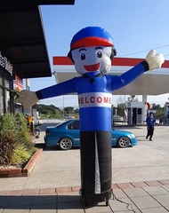 ตุ๊กตาโบกมือเป่าลม ใส่ข้อความ Welcome (เฉพาะผ้าไม่รวมเครื่องเป่า)