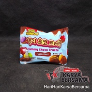 MAKANAN RINGAN WONHAE GUMMY CHOCO TRUFFLE MIXED FRUIT 35GR