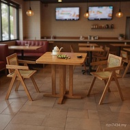 Simple Table Dining Table Table Chair Leisure Milk Tea Shop Catering Commercial Coffee Shop Small Ap