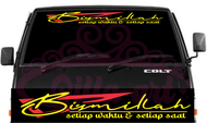 Cutting sticker kaligrafi Bismillah kaca mobil termurah Stiker Bismillah / Stiker Kaligrafi Bismilah
