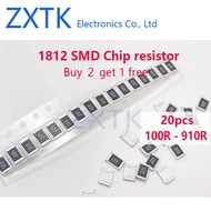 20PCS 1812 SMD chip resistor 1% ohm 100R 110R 120R 130R 150R 160R 180R 200R 220R 240R 270R 300R 330R