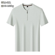 Large Size Ice Silk Polo Shirt Short Sleeve Men Summer Business Casual M-9XL