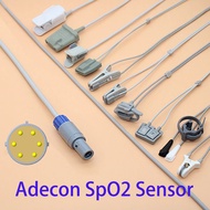 Redel 6P Spo2 sensor cable for Adecon/pediatric/child/Neonate/veterinary monitor,3m Finger/Ear spo2 