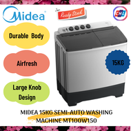 MIDEA (AUTHORISED DEALER) 15KG SEMI-AUTO WASHING MACHINE MT100W150 - ORIGINAL WARRANTY MIDEA MALAYSI