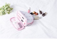 半圓形雙層化妝包 (顏色隨機出)