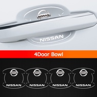 FFAOTIO Transparent Car Door Handle Protector Anti Collision Strip Car Accessories For Nissan Note G