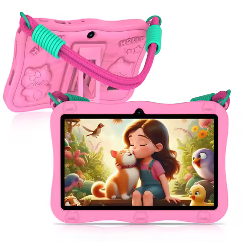 PRITOM 7-inch Tablet for Kids, 8GB(3+5GB expand) RAM + 32GB ROM Android 13Toddler Tablet, Pre-Instal