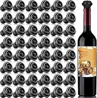 Wine Stopper Resealable Wine Pump Vacuum Stoppers Black Vacuum Wine Stopper Reusable Wine Saver Vacuum Stoppers Practical Wine Saver Stoppers for Home Kitchen Supplies Wine Bottle Tools (48)