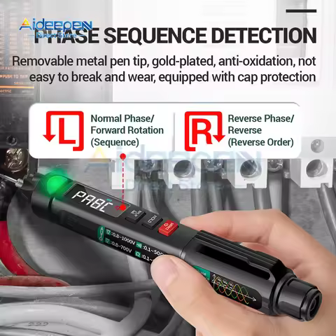 A3008 Digital Multimeter Auto Intelligent Sensor Pen Tester 6000 Counts NonContact Voltage Meter Mul