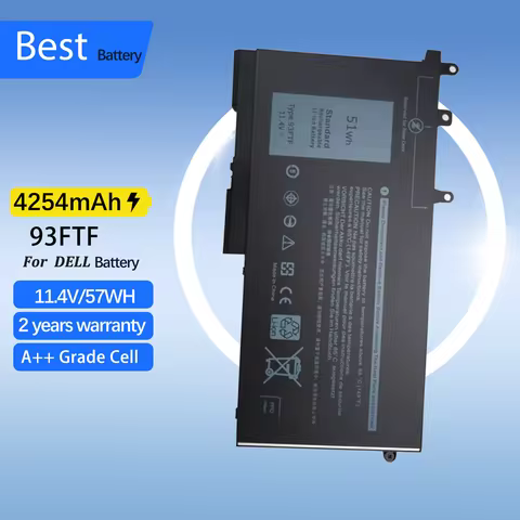 93FTF Battery For DELL Latitude 5280 5480 5580 E5280 E5480 E5580 E5290 E5490 E5590 83XPC Series Lapt