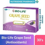 Bio-Life Herbalmeds Grape Seed Extract 168mg Tablets 30's [Blood Circulation]