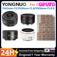 OPVFD YONGNUO YN35mm F2 YN50mm F1.8 II Lens for canon EF mount Auto Focus, Full Frame, Standard Prime Lens for DSLR Camera GAFDE