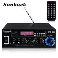 SUNBUCK AV เครื่องขยายเสียง 2.0 Channel Audio โฮมเธียเตอร์เครื่องขยายเสียง DC 12V 110 V/220 V สนับสน