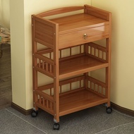 Sideboard Cabinet Shelf Teaware Shelf Floor Multi-Tier Movable Storage Cupboard Storage Sideboard Simple Storage Rack