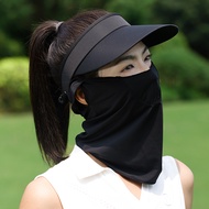 Golf Ice Silk Sunscreen Breathable Mask Outdoor Sunshade Full Face Face Mask Cycling Mouth And Nose 