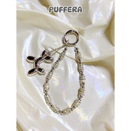 PUFFERA | Bag Charm/Bag Chain/Key Chain silver luxury