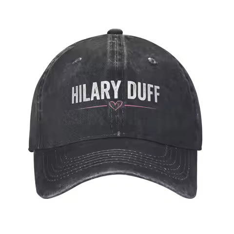 Men Women Hilary Duff Cap Merch Baseball Cap Retro Snapback Hat Adjustable