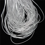 【YD】 1.5mm silver elastic bungee string cord round twisted 120 meters/roll cords for jewelery findin