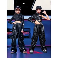 Kids Dance Outfit Hip Hop Shirt Hiphop Costume Kids Crop Top Kids Girl Jazz Dance Costume Catwalk Pe