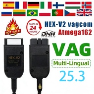 VCDS 25.3 OBD2 Diagnostic Scanner Cable HEX V2 Multi-Language for VW Audi Skoda