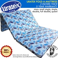 Uratex Fold-A-Mattress Trifold 2 inches thick 100% Original ( 30x75 / 36x75 / 48x75 / 54x75 / 60x75 ) ( single / double / queen / family ) uratex - bed - foam - mattress - futon ( gwapito home goods / gwapitohomegoods )