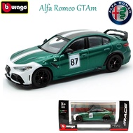 Bburago 1:43 Alfa Romeo GTAm Cars Model Alloy Luxury Vehicle Diecast Pull Back Cars Model Toy Collec