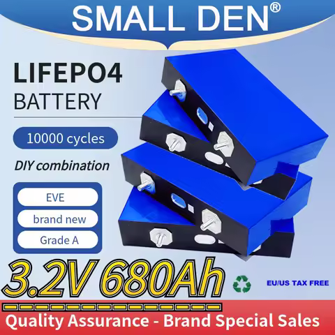 EVE 3.2V 680Ah 2025 new Lifepo4 Cell Grade A MB56 Lithium Phosphate Battery 10000+ Cycles 12.8V 51.2