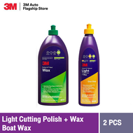 3M™ Perfect-It™ Gelcoat Light Cutting Polish น้ำยาขัดละเอียด ขนาด 475 ml One Step + Boat Wax น้ำยาแว