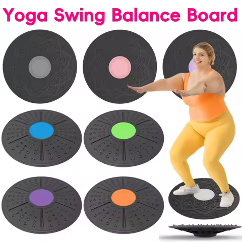 Wobble Balance Board Yoga Swing Balance Board Non-slip Balance Trainer Portable Stability Board for 