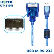UOTEK ตัวแปลง3M เป็น USB ได้1.5เมตรRS232แปลง232 DB9อะแดปเตอร์แปลง USB-A RS-232สาย Com พร้อม UT-8801แ