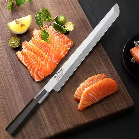 Turwho-Japanese sashimi knife 270mm, kitchen knives, cutting fish meat, filleting slicer, stainless 
