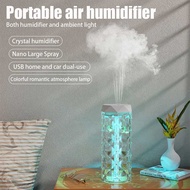 Air Humidifier Mini Home Ultrasonic Diffuser LED RGB 400ml, Aesthetic Aromatherapy Diffuser Room Air