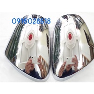 Chrome-plated mirror cover for Grand i10, anti-scratch, op guong chieu hau ma xi