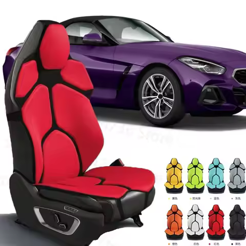 FOR BMW Z4 G29 E85 E86 E89 Cushion Car Seat Chair Back Mesh Lumbar Back Brace Massage Back Pad Suppo