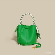 Beg Tangan Kulit Tulen Fesyen Tinggi 2025 Baldi Selempang Berkapasiti Besar Bakul Tekstur Beg Gaya B